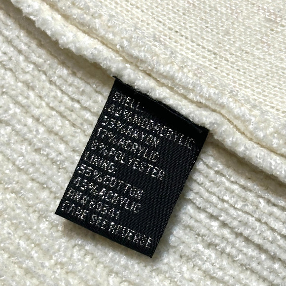 Lisa International Faux Fur Sweater Vest Size M Removable Collar Full Zip Chic - Picture 8 of 9